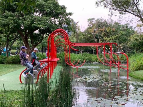 大安森林公園活水飛輪